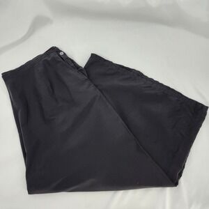 Gudrun Sjöden Silk Cotton Wide Leg Pants Large Black Scandi Chic Lagenlook